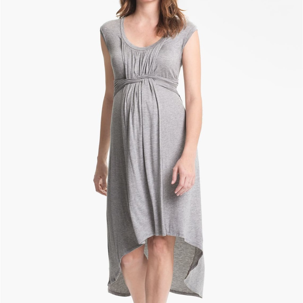 Japanese Weekend Hi-Lo Maternity Dress